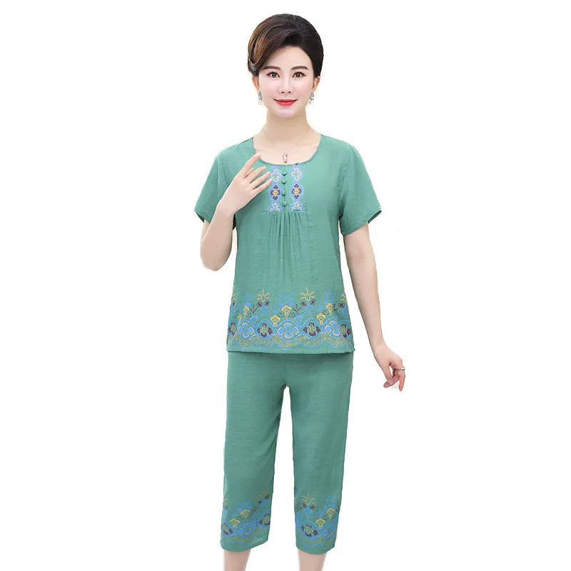 Brand Designer Women Sleepwear summer Female Pajamas Sets Thin laides short Sleeve Pyjamas Women Ventilation Home Suit