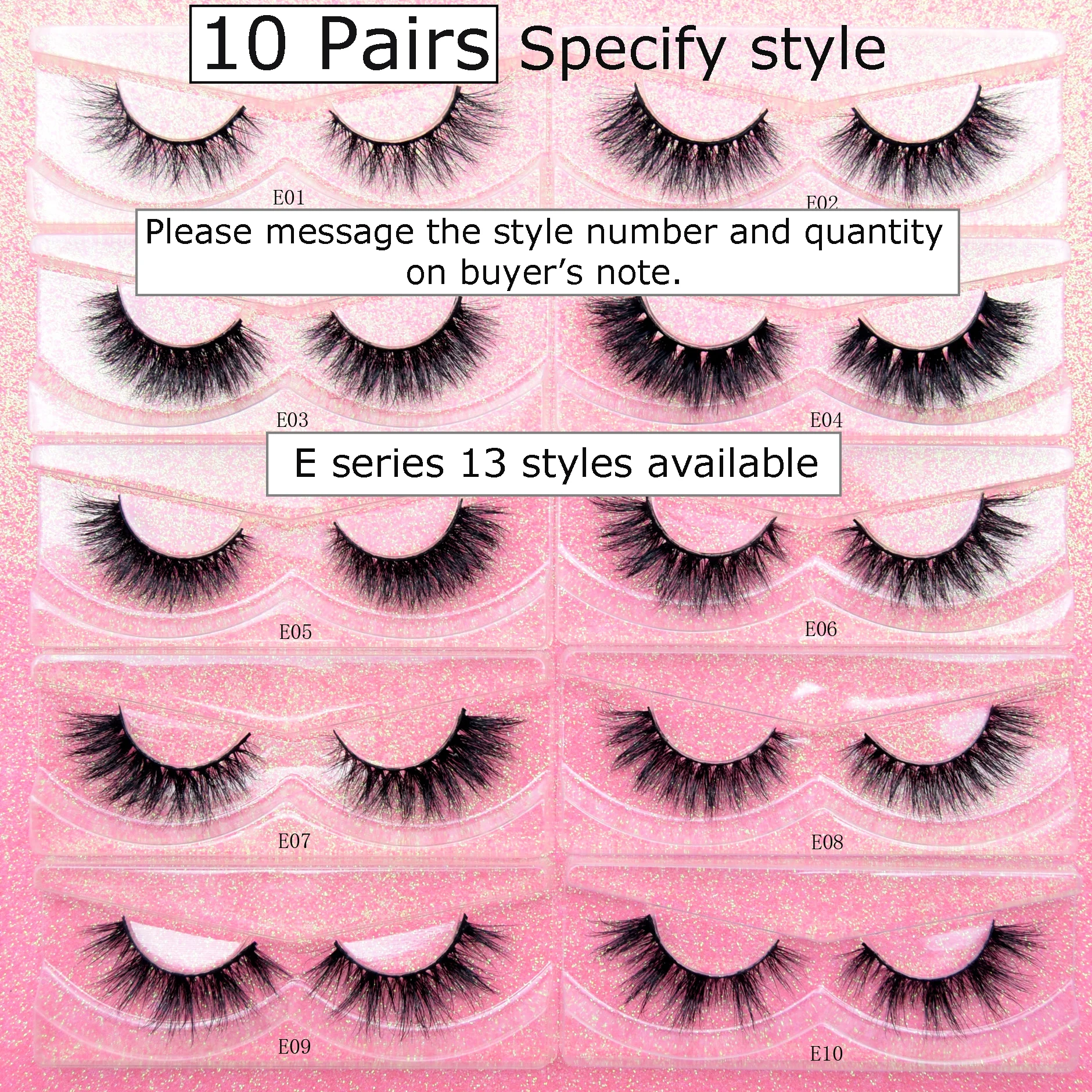 10 pairs/lot visofree 3D mink lashes natural long makeup false eyelashes wholesale cruelty free handmade wimpers eyelashes set