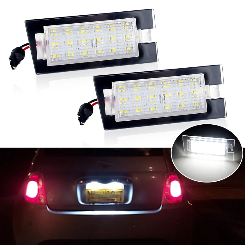 2Pcs/Set LED Number License Plate Light Lamp for Jeep Cherokee KL 2014--Up Led Car Tail Lamps