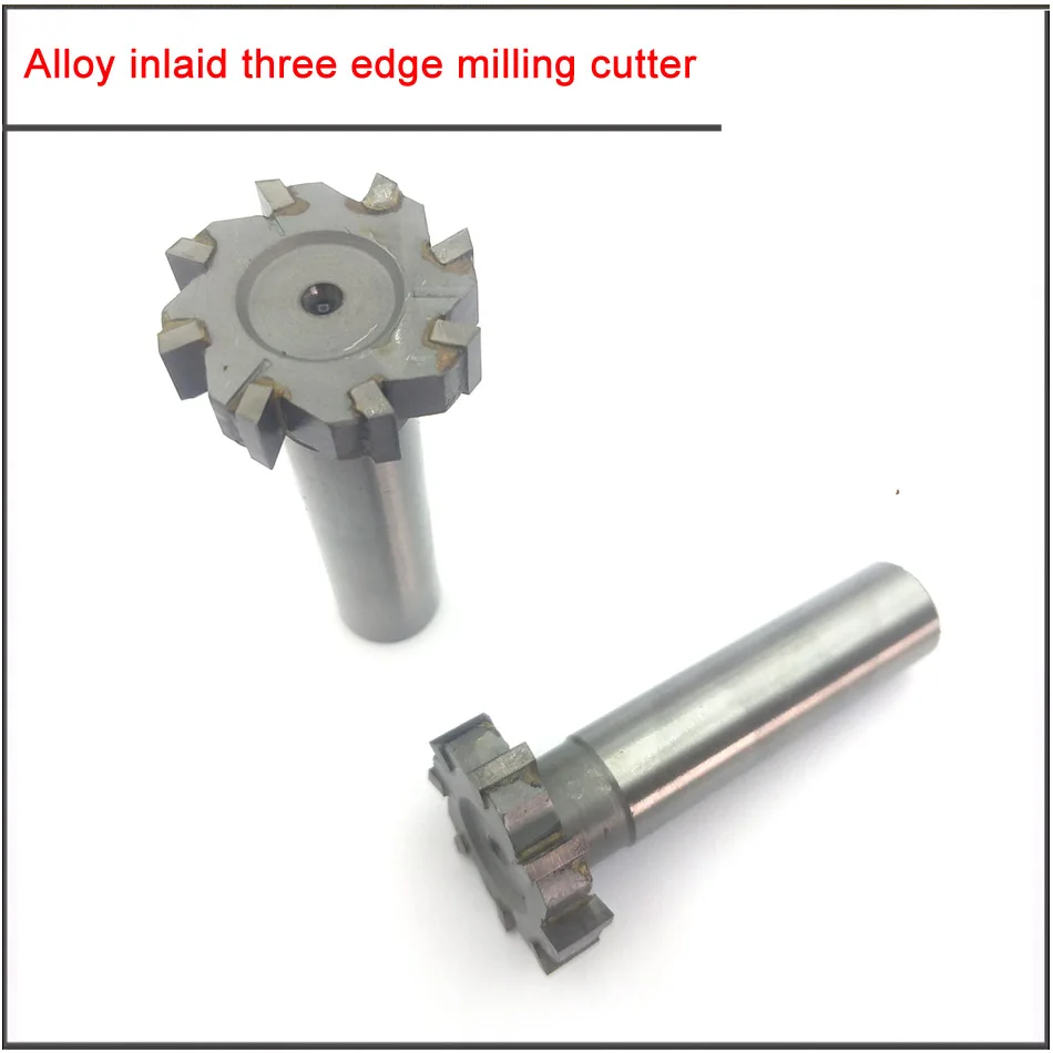 T-Slot milling cutter 16/20/25/30/35/40/45mm T-groove milling cutter for welded tungsten steel Welded carbide straight shank