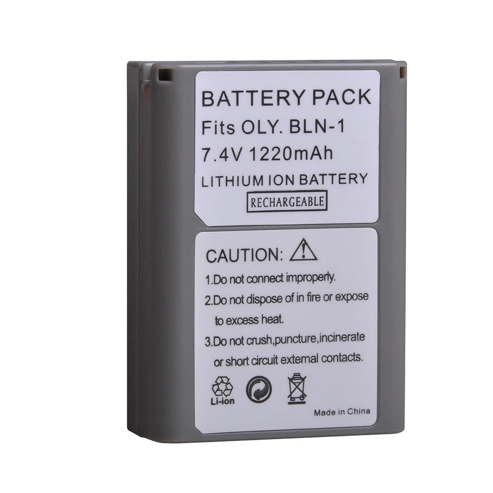 BLN-1 PS-BLN1 Battery + Charger for Olympus OM-D E-M1, Pen F, OM-D E-M5, PEN E-P5, OM-D