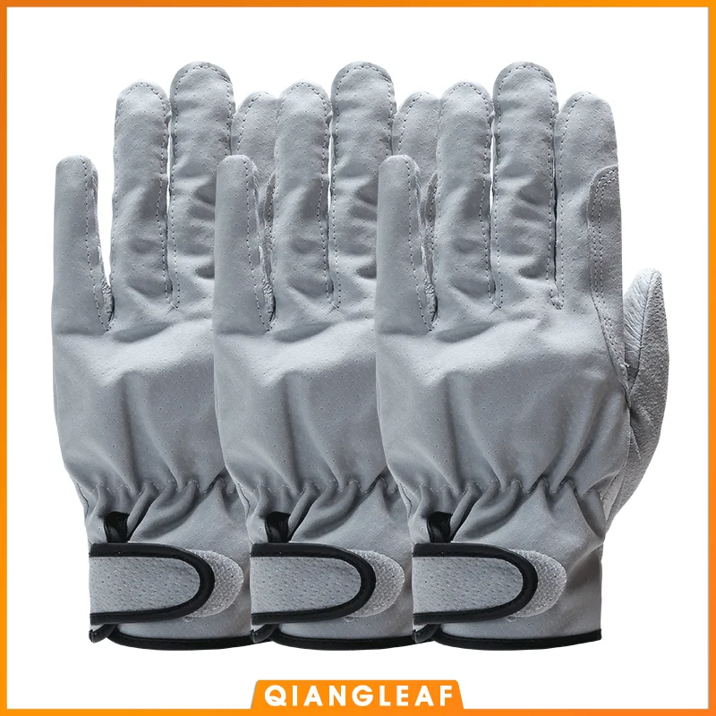 QIANGLEAF 3pcs White Work Safety Glove Mechanic Working Gloves Ultrathin Microfiber Leather glove Wholesale Free Shipping CS1