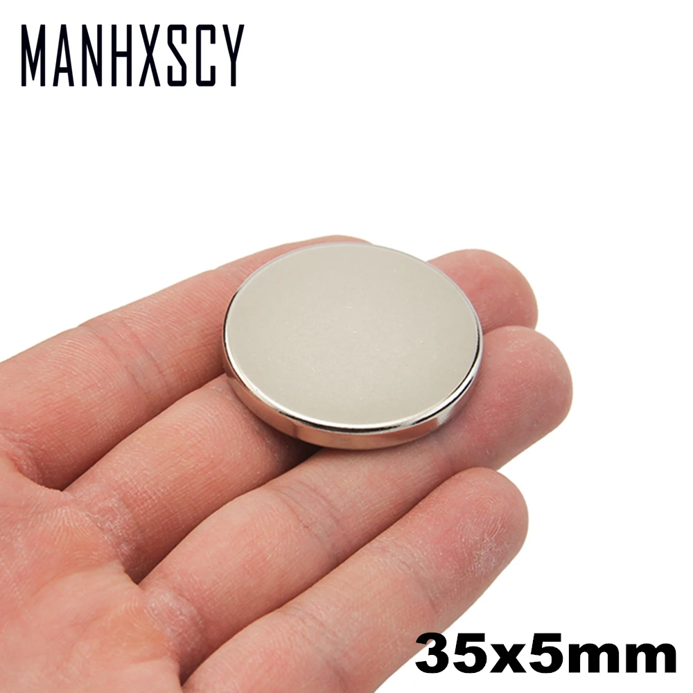 

1pcs Neodymium N35 Dia 35mm X 5mm Strong Magnets Tiny Disc NdFeB Rare Earth For Crafts Models Fridge Sticking magnet 35x5mm