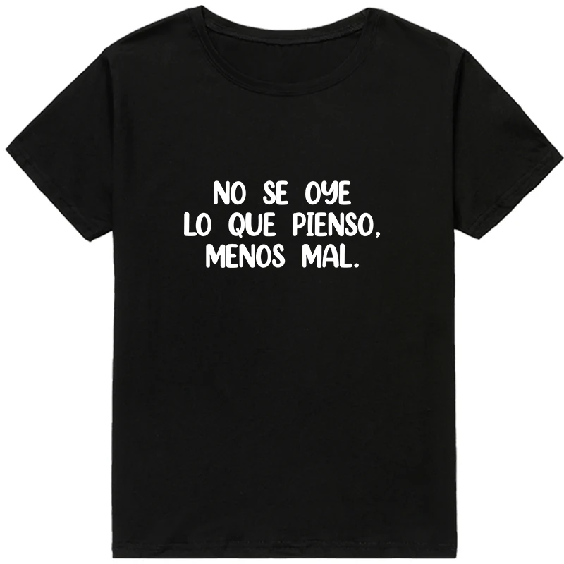 Streetwear T-shirt Spanish Letter Print Women T-shirts top Hipster Casual Summer lady t shirt Camiseta Feminina