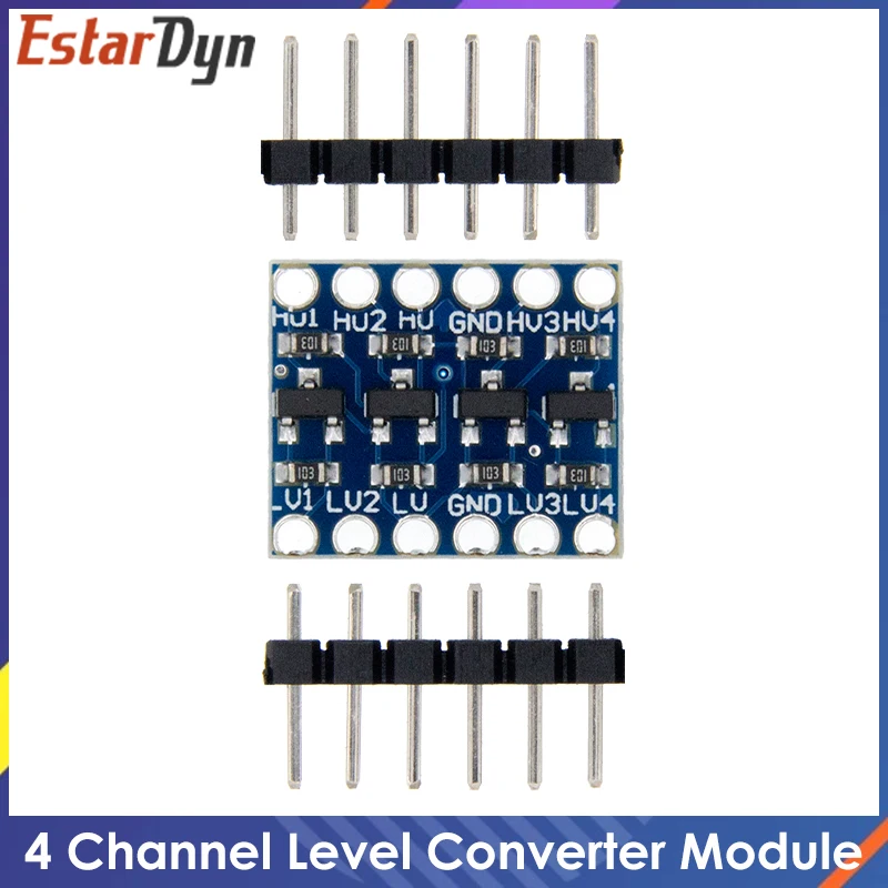 4-kanałowy konwerter poziomów logicznych IIC I2C Moduł dwukierunkowy 5 V do 3,3 V