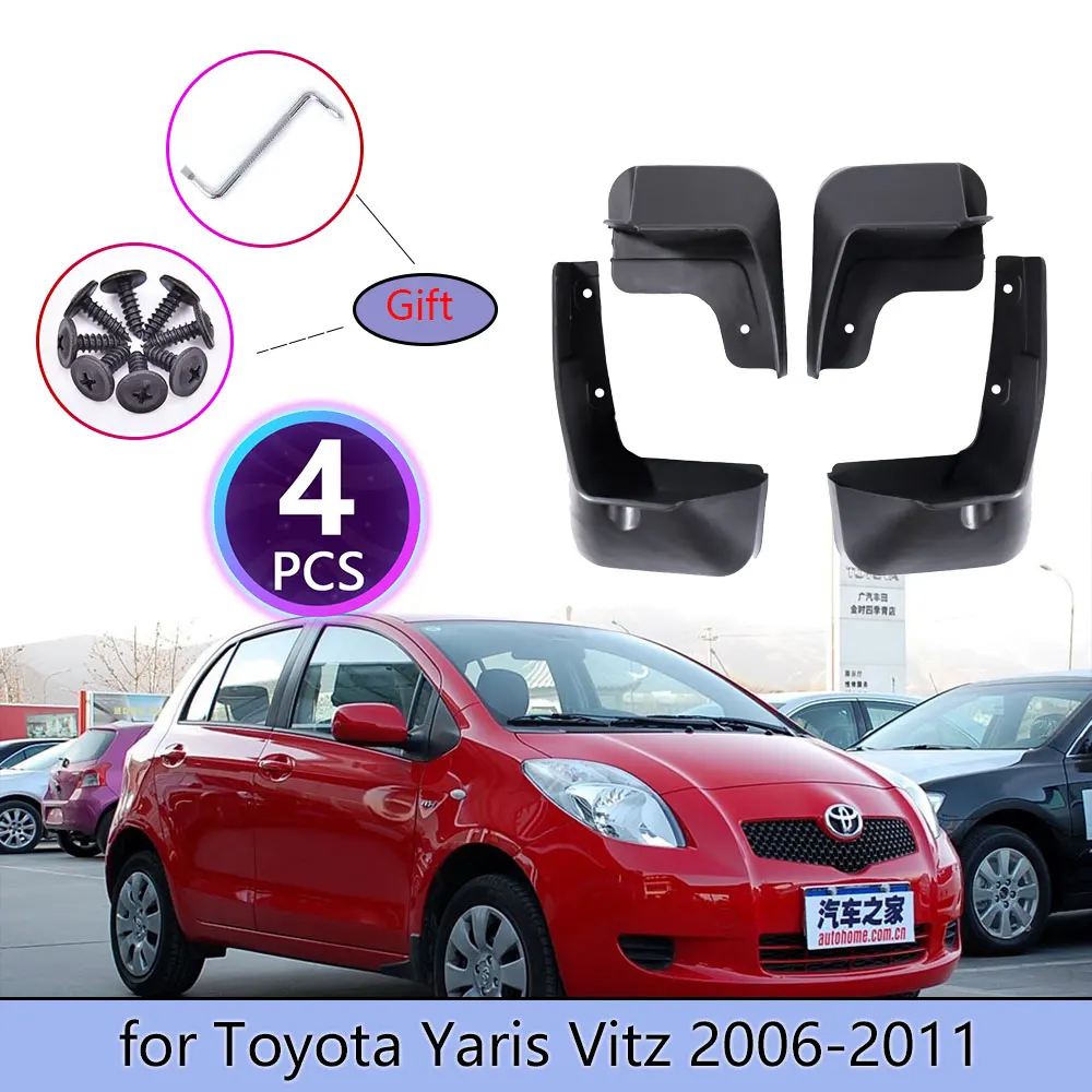 

Car Mudguards For Toyota Yaris Vitz XP90 2006 2007 2008 2009 2011 Cladding Splash Flaps Mudflap Mud Guard Protect Accessories