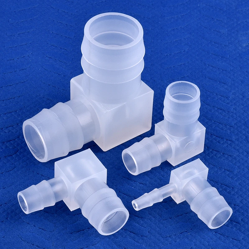 5~200pcs 3.2X14mm PP Plastic Reducing Elbow Connectors Aquarium Tank Air Pump Aerator Hose Pagoda Joint Irrigation Pipe Fittings