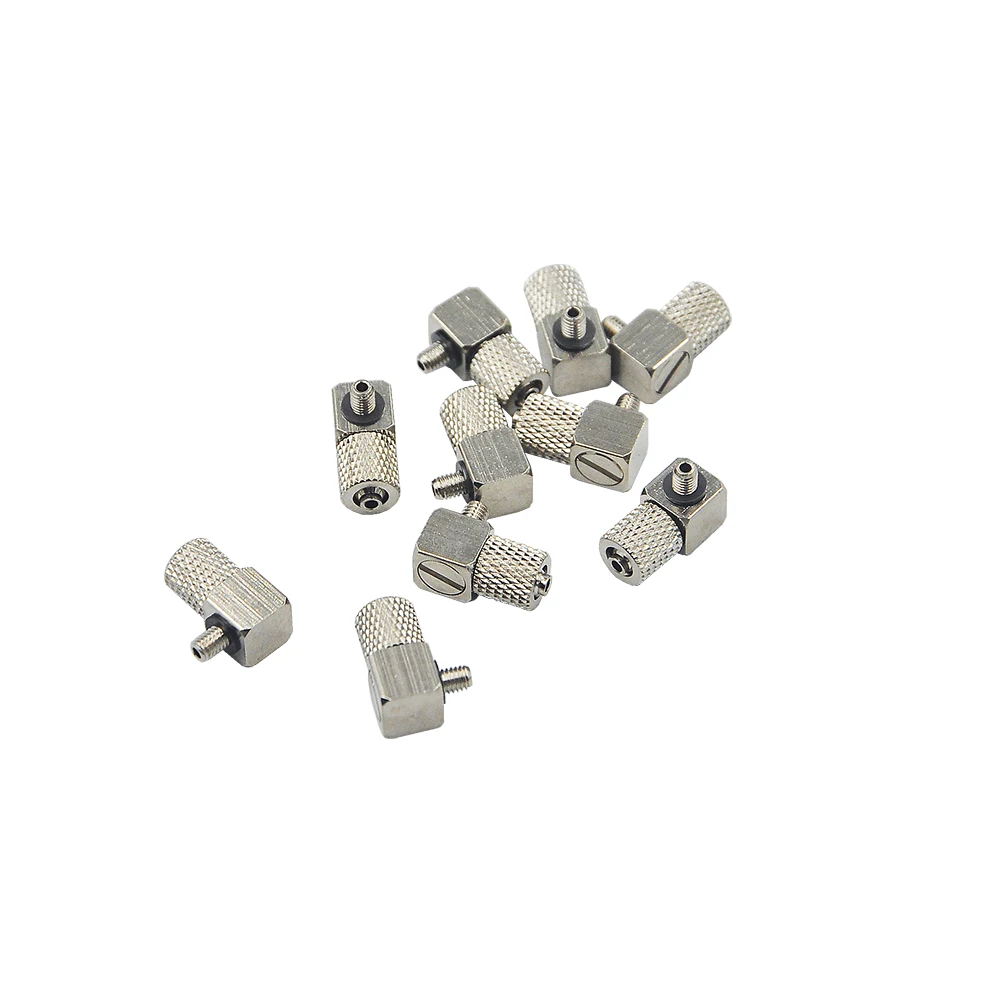 4PCS M3-4mm Connector For Hydraulic Oil Pipe and Telescopic boom RC Excavator Trailer Car Toy Model