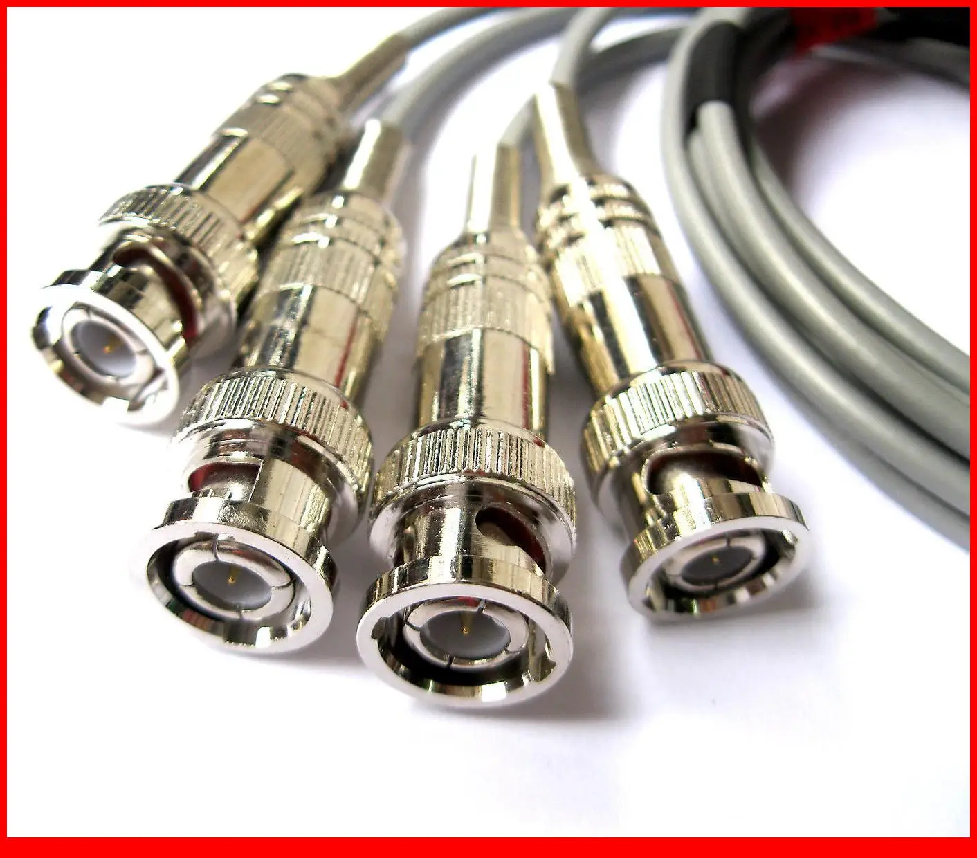 1 Set Kelvin Clip test Alligator clip bridge for LCR Meter with 4 BNC Test Wires bnc to clip