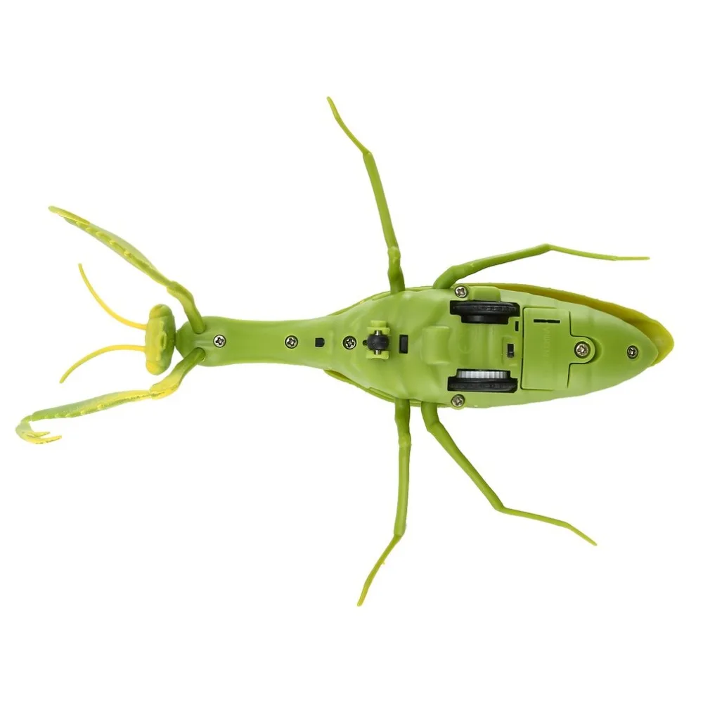 Electric Infrared Remote Control Simulate Mantis Shape Prank Toy Realistic Mini RC Mantis Insect Scary Trick Kids Toys