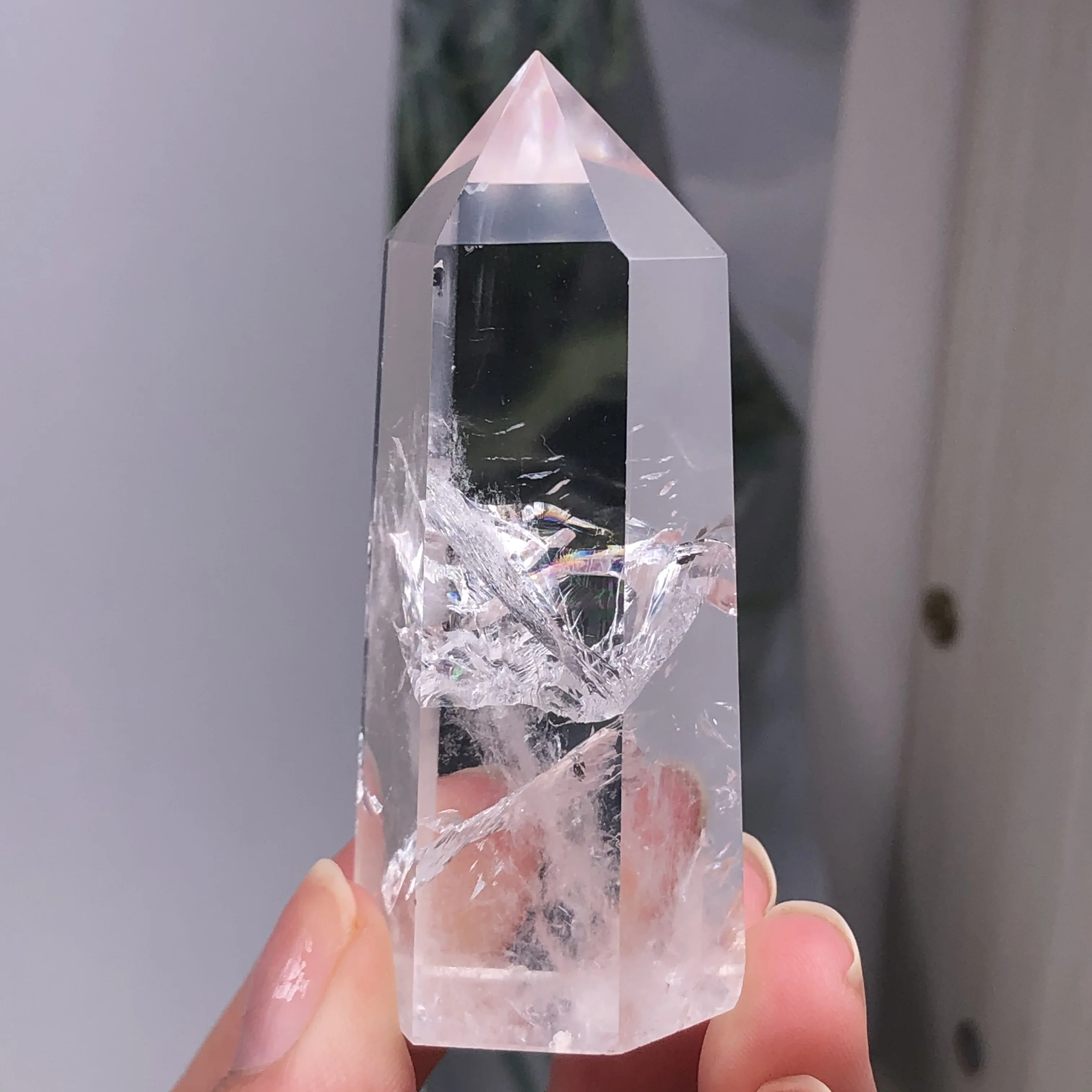 Clear Lemurian Seed Quartz Natural Point Cluster Crystal Rough Healing