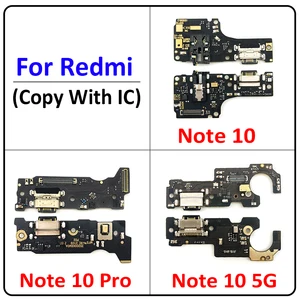 USB -Ladungsplatte Flexibler Kabelstecker für Xiaomi POCO X3 M4 Pro M3 Redmi Anmerkung 7 8t 9S 9 10S 11 Pro 4g 5G Mikrofon 10 Hauptverkaufskabel Flex Redmi 9 - №4