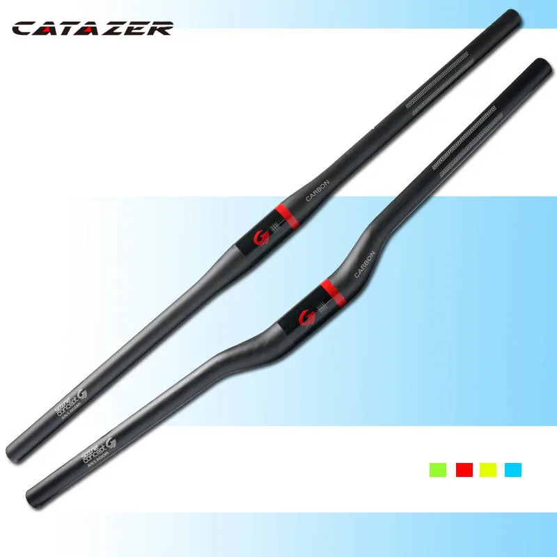 

Bike Accessories Full Carbon Fiber Ultra-light Bicycle MTB Flat Rise Handlebar Mountain Bike Handlebar 25.4mm