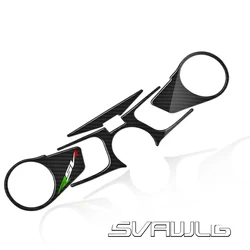 3d motocicleta decalque almofada tripla árvore superior braçadeira frontal superior adesivo à prova drágua para aprilia rsv4