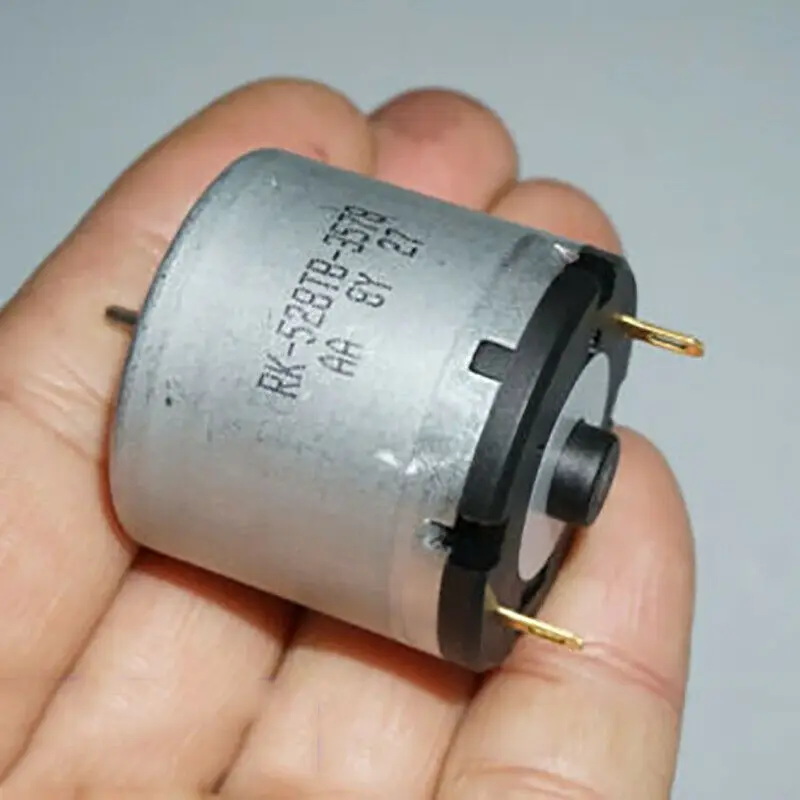 Micro RK-528TB-3578 Copper Carbon Brush Motor DC 1.5V-5V 3V 4100RPM D-shaft Low Noise Quiet Engine for Air Pump