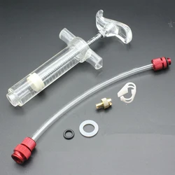 Adjustable Bike Tubeless Tyre Sealant Syringe Injector No Tubes Tire Filling Syringe with Hose Repair Tool