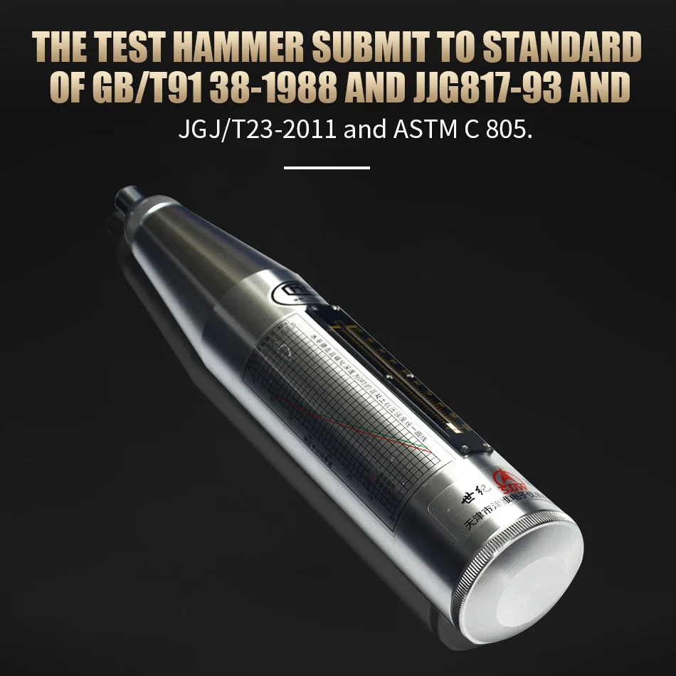 HT-225 HT-225B HT-225E Concrete Test Hammer Resiliometer Concrete Rebound Tester Hammer Concrete Rebound Test