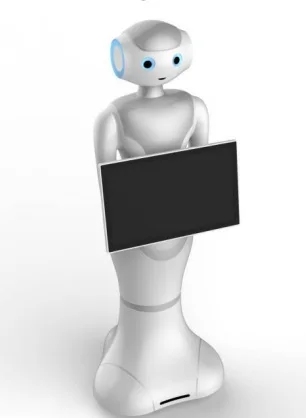 WIFI 4G Bluetooth smart Humanoid service robot receptionist