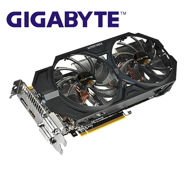 

GIGABYTE GTX 760 2GB GPU Video Cards 256Bit GDDR5 GTX 760 Map Graphics Card For nVIDIA Geforce PCI-E X16 Hdmi Dvi Cards Used