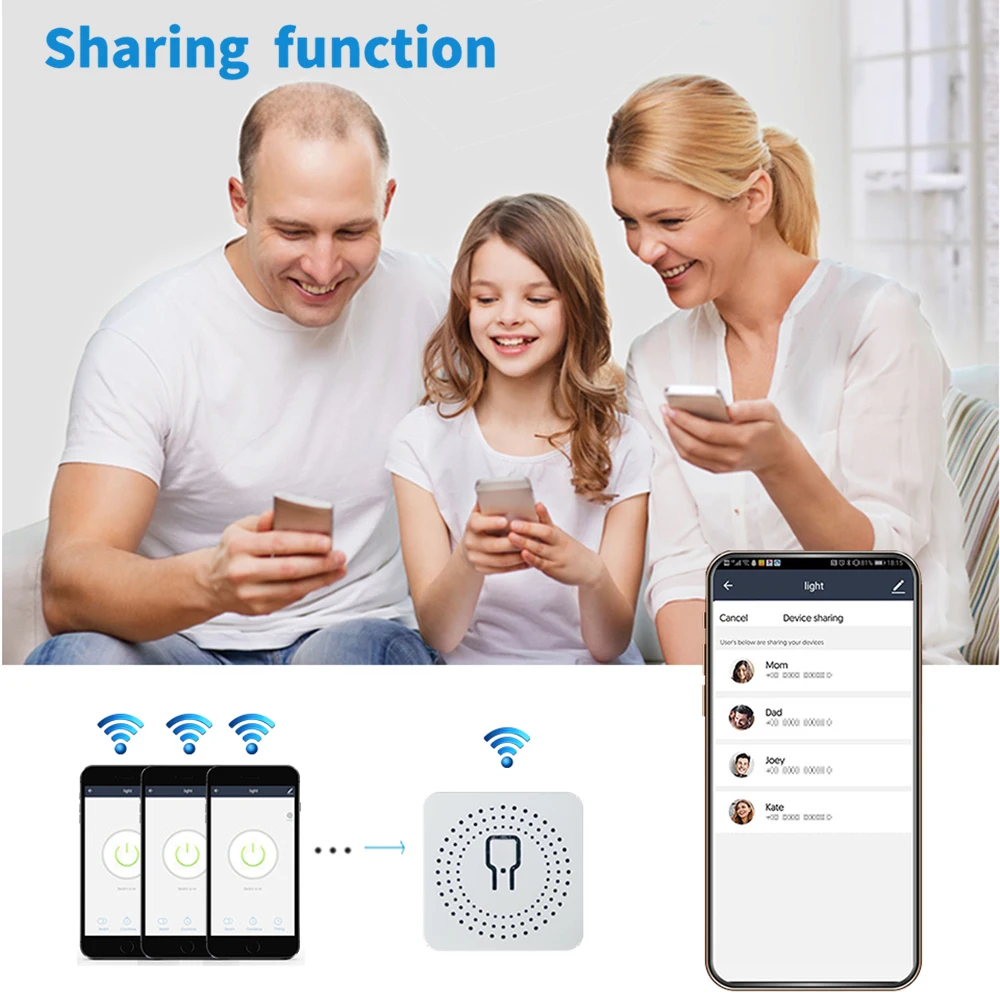 Mini Tuya WiFi Smart Switch, minuterie de contrôle bidirectionnelle, fonctionne avec Alexa, Google Home, télécommande, gadgets Smart Home Life, 16A, 100-240V