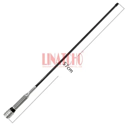 UHF VHF Anti-collision Bottom Spring Car Radio PL259 Two Way High Powered Fiberglass Car Antenna