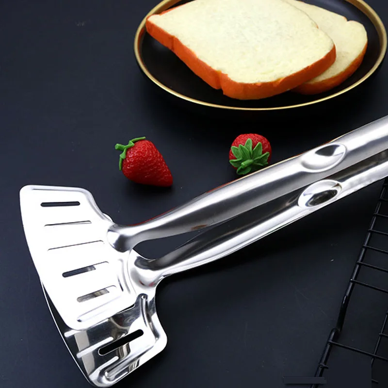 

Multifunctional Stainless Steel Bread Tongs/Steak Clamps/Fried Steak Clamp/Barbecue Tongs Premium fried Fish Clip Kitchen tool