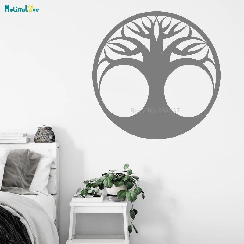 Tree of Life Wall Sticker Kabbalah Symbol Decal Windows Bedroom Living Room Home Decal Vinyl Wallpaper BA677