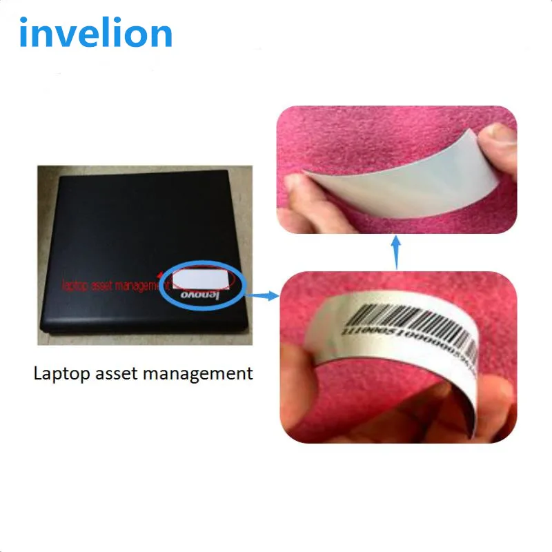 

Passive read and write UHF RFID Anti-metal Tag for Asset Management soft ultra thin for laboratory computer laptop tracking