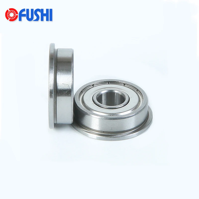 F63801ZZ Flange Bearing 12*21*7 mm ( 10 PCS ) Double Shielded Deep Groove Flanged F63801 Z ZZ Ball Bearings F63801Z