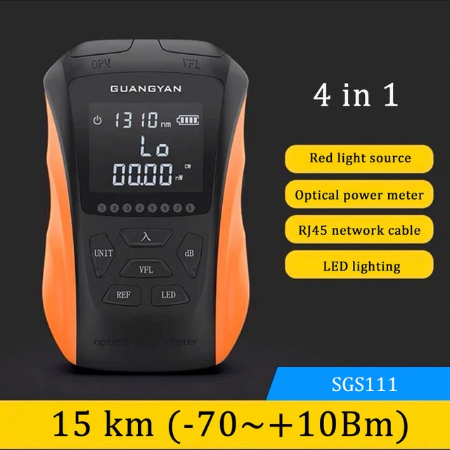 Alles-in-een Optische Power Meter Rood Licht Pen Mini Rode Vezel Pen 5/15/30 MW Oplaadbare Vezel Licht Tester Licht