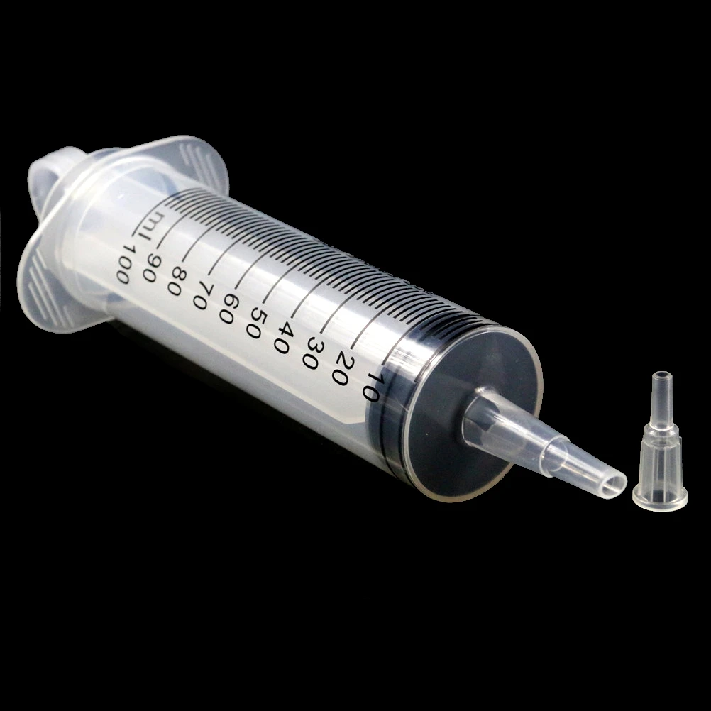 100ml / 60ml Plastic Reusable Big Large Hydroponics Nutrient Sterile Health Measuring Syringe Tools Cat Feeding Accessories Hot