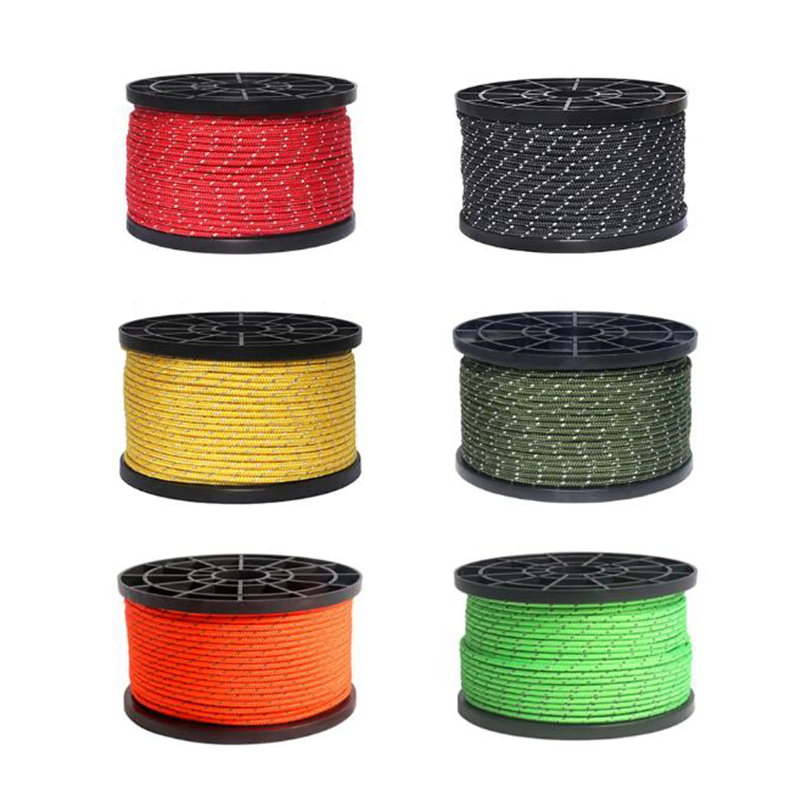 Reflective Guy Line Tent Awning Tarp Rope Cord Guide Tensioner Sun Shade Sailing Lanyard Hiking Accessories 3mm