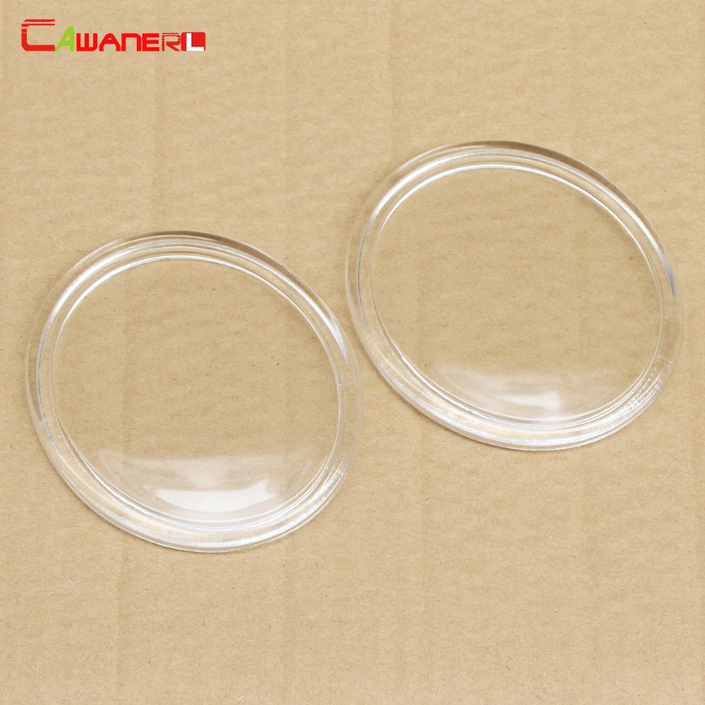 Cawanerl For Nissan Sunny X-Trail Dualis Grand Livina March 91mm x 103mm Car Right + Left Fog Light Glass Lens Cover Accessories