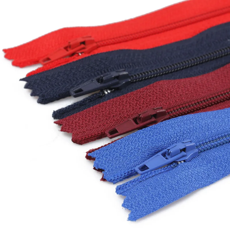 5PCs Length Nylon Coil Zippers Tailor Handcraft Sewing DIY Pillowcase Bag Trousers Clothing Slider Closure Garment Accessories