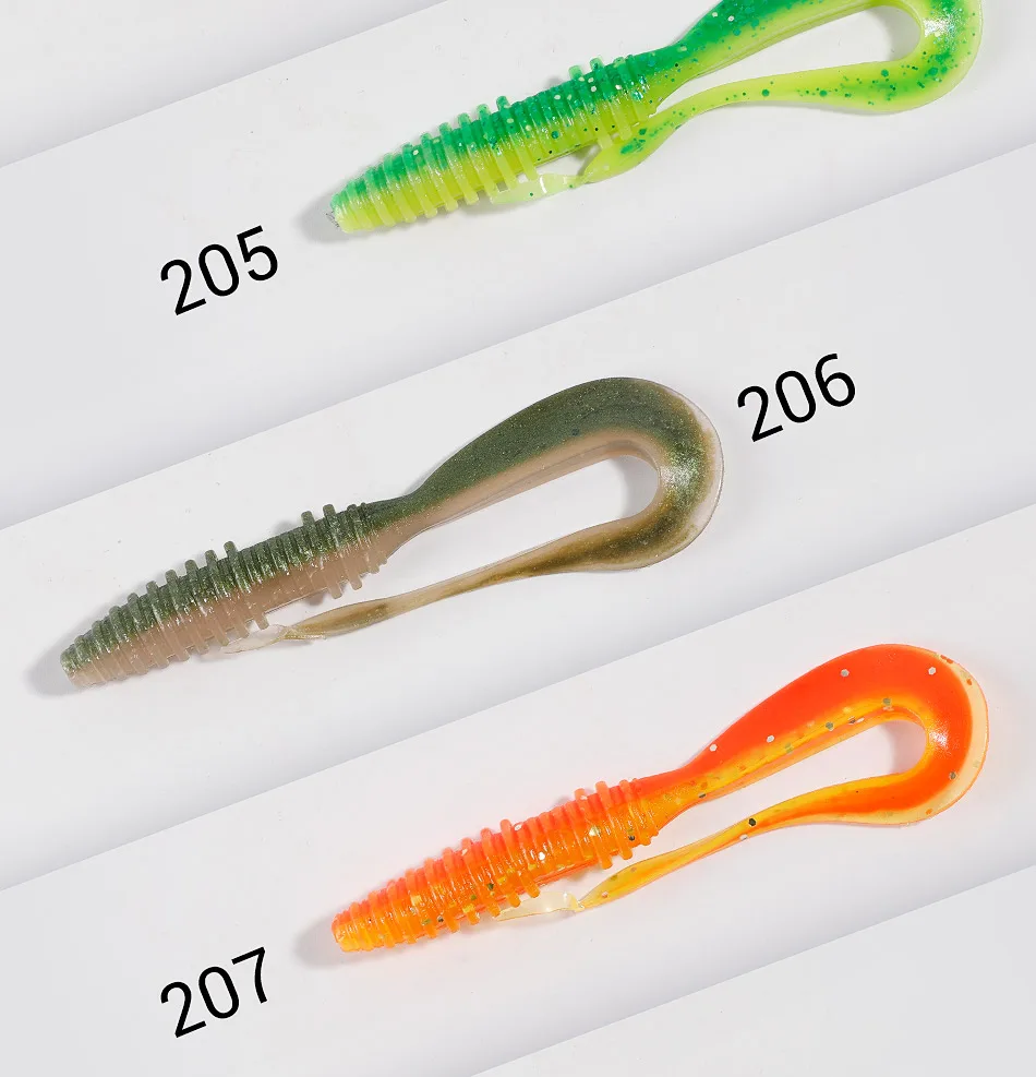 Noeby Weichköder mit vibrierenden Schwänzen 14cm 10cm 8cm 6cm – Original Wag Wobbler mit Fischgeruch für den Fischfang – Detail 6