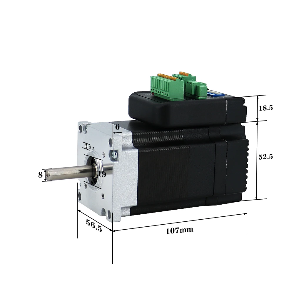 JMC 100w 140w 180w  IHSV57-30 Nema23 57mm 3000RPM 36V DC Closed Loop Integrated Servo Motor With DSP Control Chip For CNC Robot