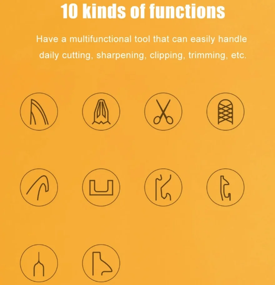 Youpin Nextool-سكين متعدد الوظائف ، أداة البقاء على قيد الحياة في الهواء الطلق ، حامل الهاتف المحمول ، فاتح العلب ، طي الحياة المنزلية ، كماشة سكين صغيرة