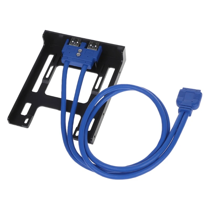 20 Pin 3.5 "Floppy Bay Front Panel 2 Ports USB 3,0 Expansion Adapter Stecker A0KB