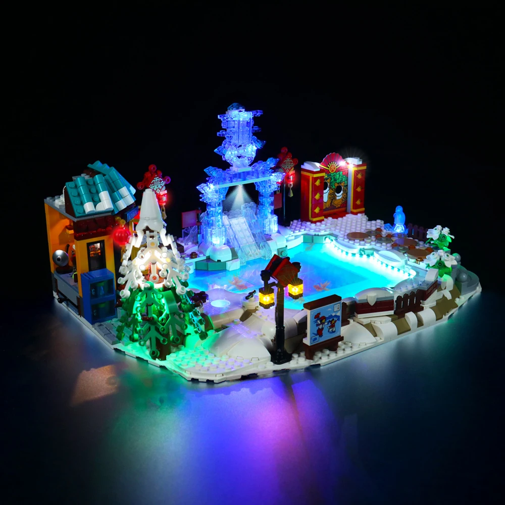 Vonado LED Lighting Set for 80109 Lunar New Year Ice Festival Collectible Bricks Toy Light Kit, Not Included the Building Model