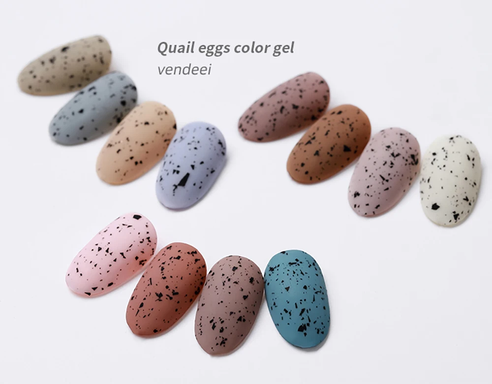 Vendeeni Eggshell Gel-Nagellack 15ml Klar UV LED Soak-Off Gel-Lack Spezielles Schwarzes Material Nagelgel Mit Beliebiger Farbgrundierung – Detail 6