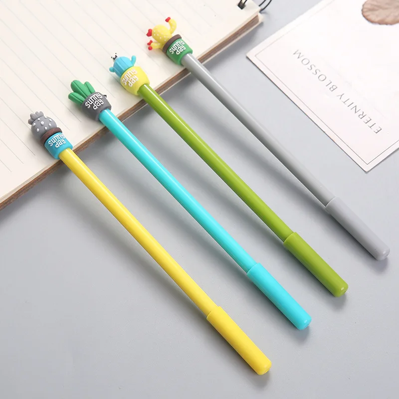 14pcs/lot Cute Flamingo Unicorn Gel Pen Set Black Ink Refill Pen Writing kawaii school supplies Novelty Stationery for Kids Gift