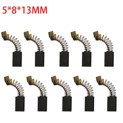 10PCS Hand drill Carbon Brushes Motor Tool Graphite brushes Electric Planer Spare Parts Replacement 5*8*13mm