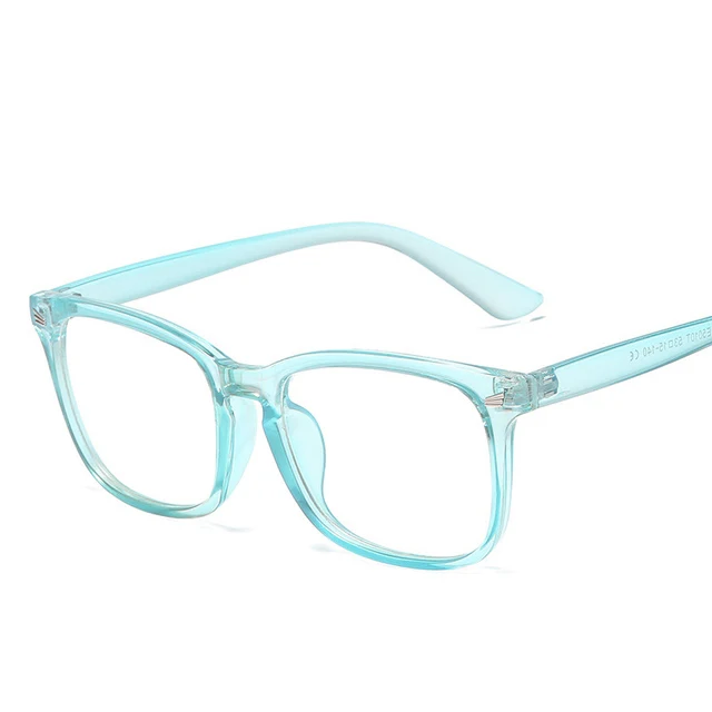 Modische Unisex-Quadratbrille, schlichte Brille, Vollrahmenbrille für Männer und Frauen, Strahlenschutz, optische Brille