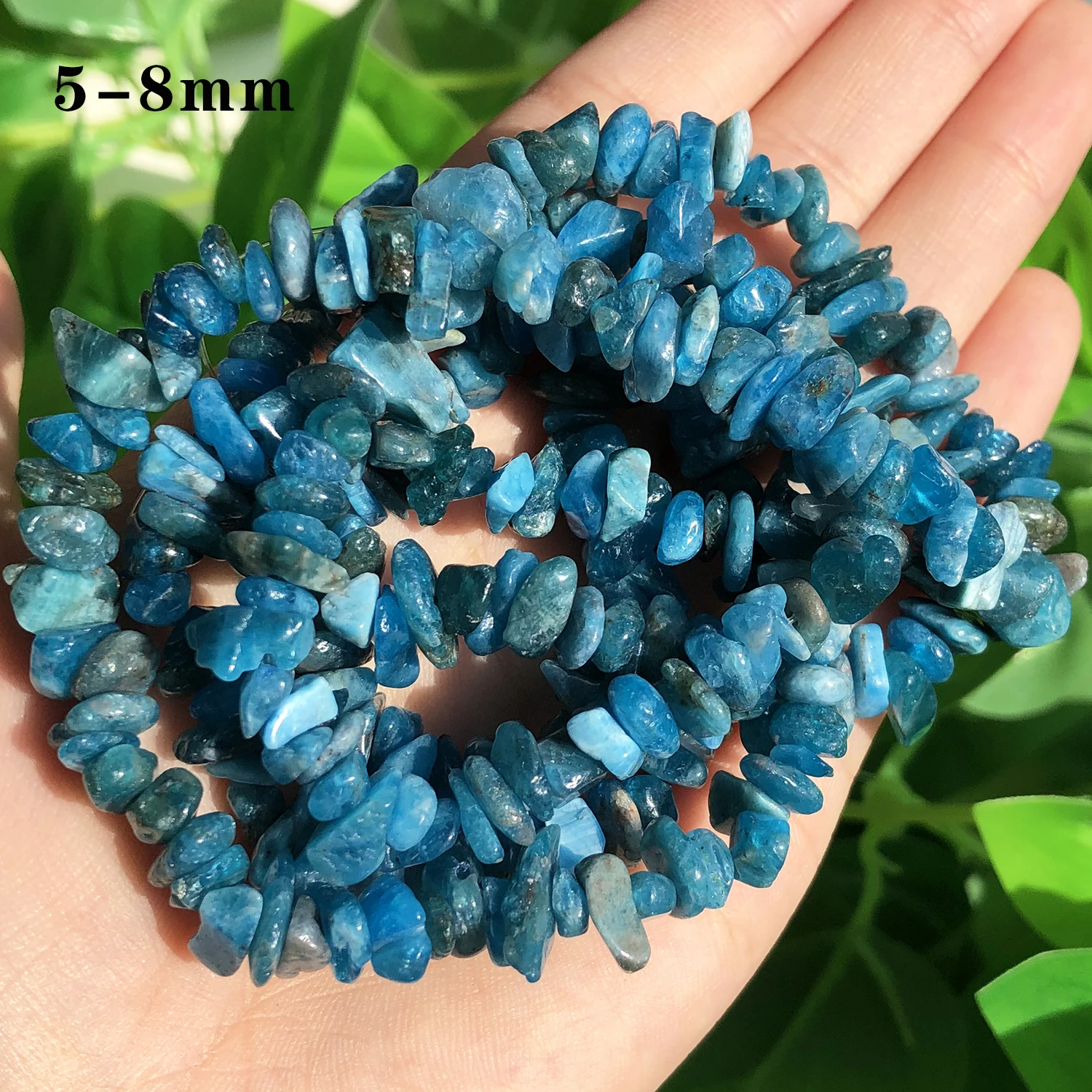 Natuursteen Blauwe Apatiet Gem Kralen Ronde Onregelmatige Facet Rondelle Losse Kralen Voor Sieraden Maken Diy Armbanden Accessoires