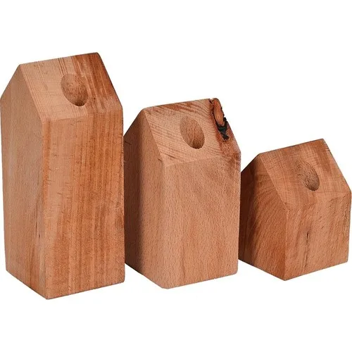 Utyawood Natural Decorative Wooden Candle Holder