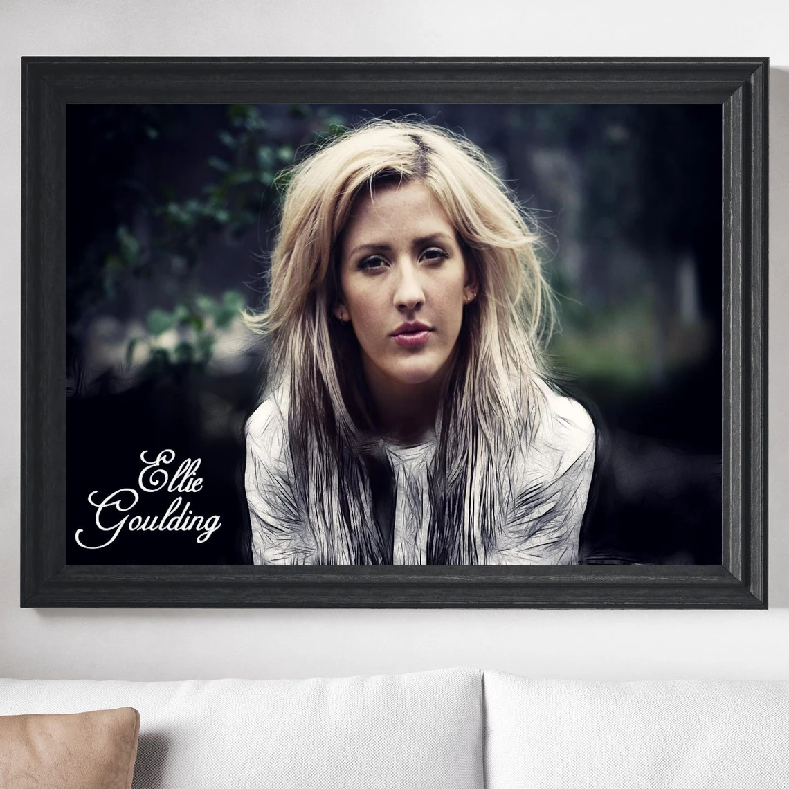 Ellie Goulding Poster Music Singer Star Rapper Art Photo Canvas Album Cover Poster Print Home Decor Wall Painting (No Frame)