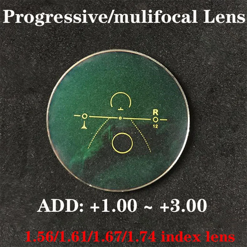 Vazrobe MultifocaL 1.74 1.56 1.61 1.67 Index Resin Progressive Glasses Lens Multifocal Myopia Diopter Lenses Coating UV