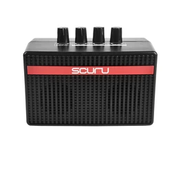 Guitar AMP 3W Mini Electric Amplifier Speaker for Acoustic Electric Guitar with Volume Distortion  Tremolo Sound Mixer Effector