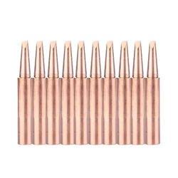 10pcs/lot Pure Copper 900M-T-2.4D Soldering Iron Tip Lead-free Welding Head For 936 937 852D Soldering Station Rework Tool