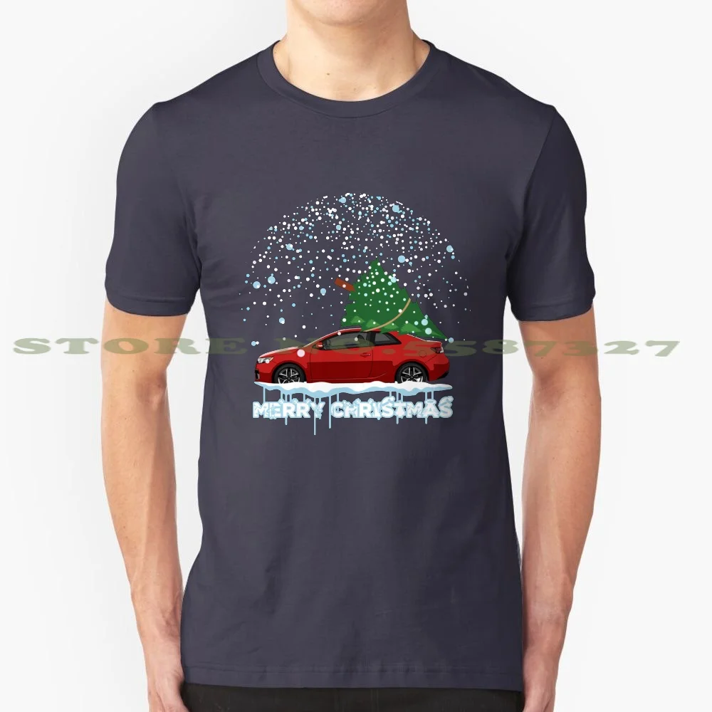 Koup Christmas 100% Pure Cotton T-Shirt Forte Cerato Koup Kdm Car Korea Xmas Christmas Sweater Ugly Santa